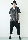 画像1: KAZUYUKIKUMAGAI Li / Co ブロックチェックプルオーバーシャツ
