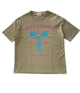 画像: STAY STRONG BIG シルエットTシャツ / ポケなし / SAND BEGE